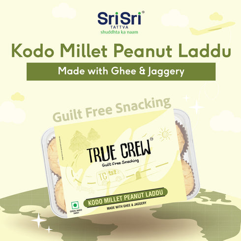 Sri Sri tattva True crew - kodo millet peanut laddu
